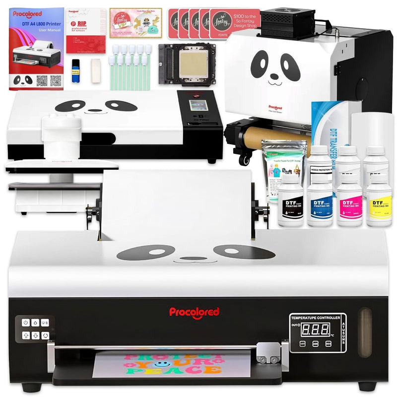 Procolored F8 DTF L800 Roll Printer Business Deluxe Production Bundle - Swing Design1