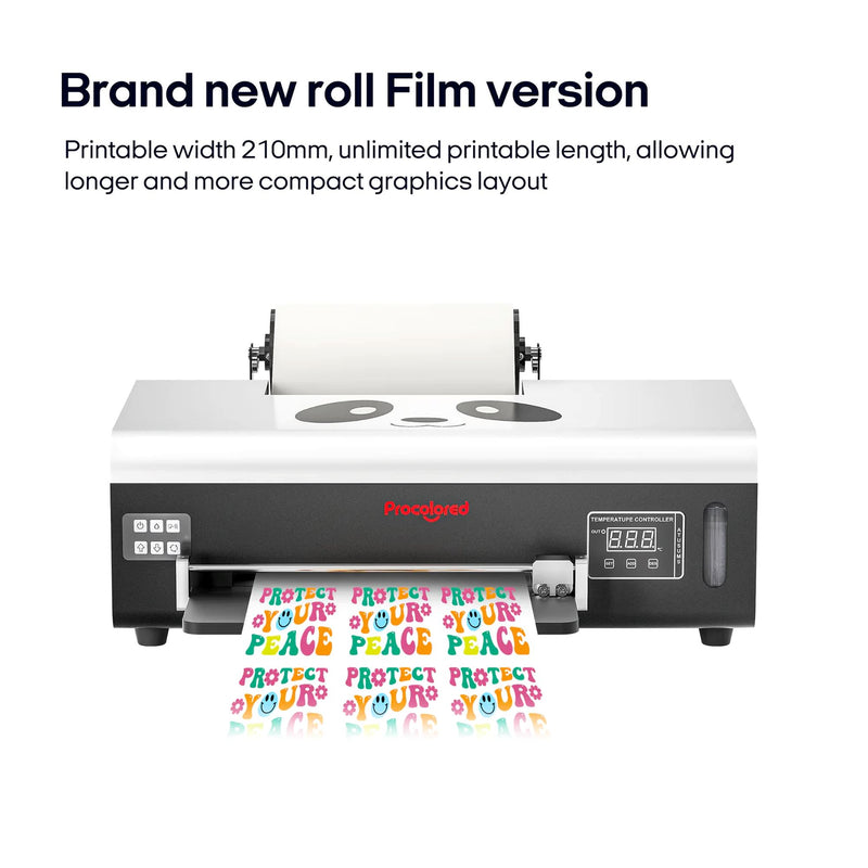 Procolored F8 Panda A4 Roll Direct to Film Printer - 8.2" DTF Bundles Procolored