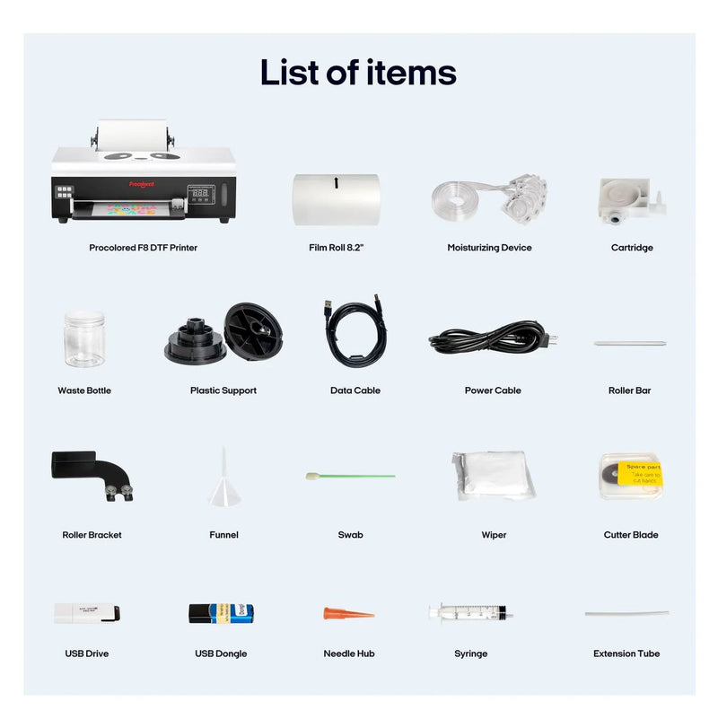 Procolored F8 DTF L800 Roll Printer Business Deluxe Production Bundle - Swing Design