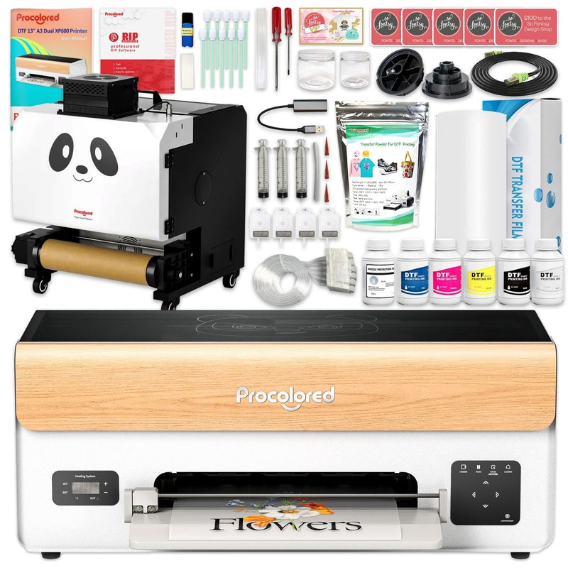 Procolored P13 Direct to Film (DTF) Roll Printer & Inline Shaker Oven BundleP13 for Windows OS - Swing Design1