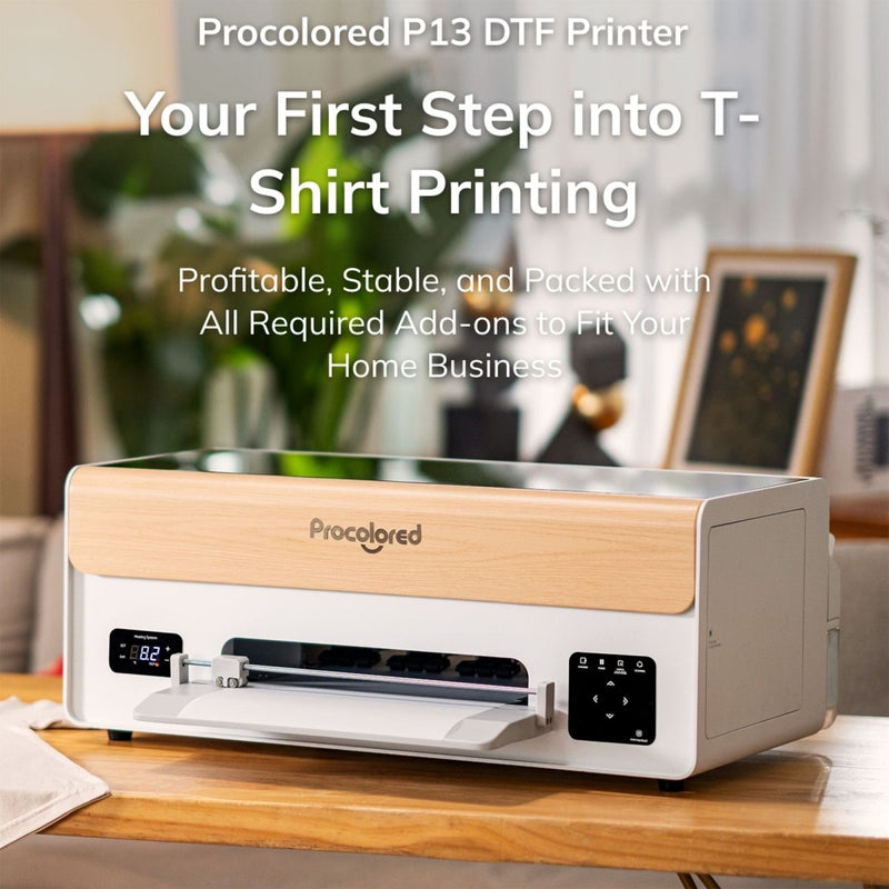 Procolored P13 Direct to Film (DTF) Roll Printer, Heat Press & Shaker Bundle - Swing Design