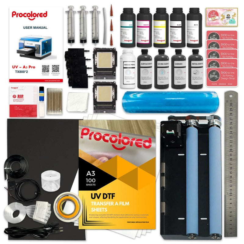 Procolored TX800 V11 PRO UV DTF & Direct to Object Printer with Lamination Bundle - Swing Design4