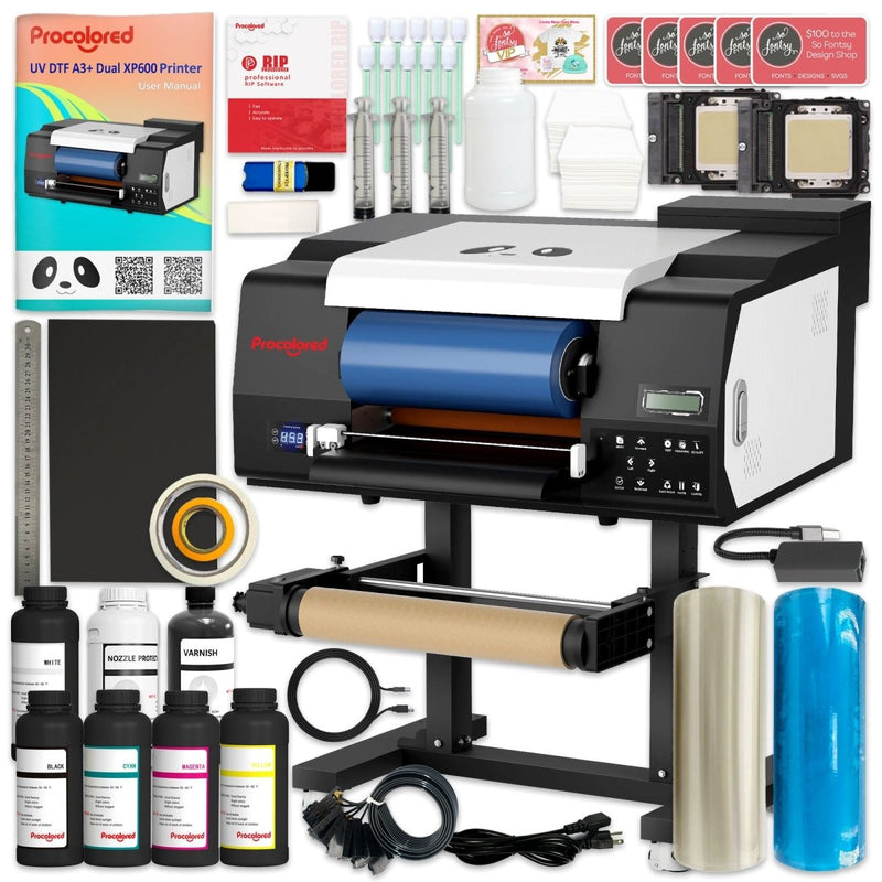 Procolored VF13 PRO A3+ UV DTF Printer Deluxe Bundle with Bonus Printheads - Swing Design