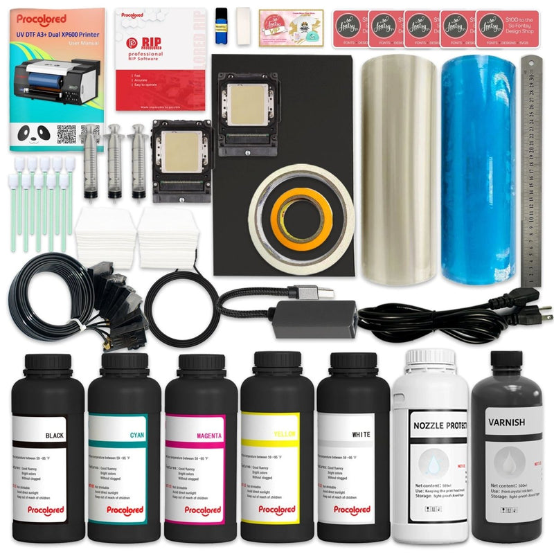 Procolored VF13 PRO A3+ UV DTF Printer Deluxe Bundle with Bonus Printheads - Swing Design