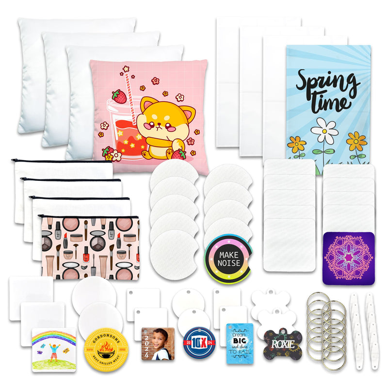 ProSub Sublimation Blank Set for Epson & Sawgrass - 50pc Sublimation ProSub
