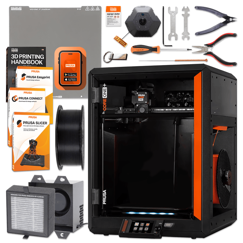 Prusa CORE One+ (Gen 2) 3D Printer with Camera & Advanced Filtration Options With CameraWith Advanced Filtration Swing Design 1