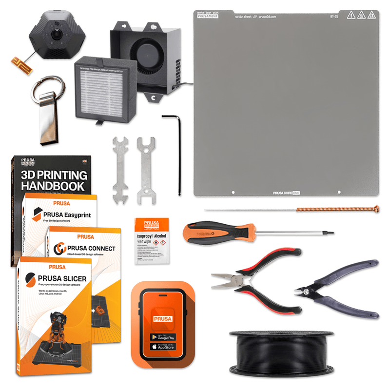 Prusa CORE One+ (Gen 2) 3D Printer with INDX 4-Toolhead Changer Without CameraWithout Advanced Filtration Swing Design 6