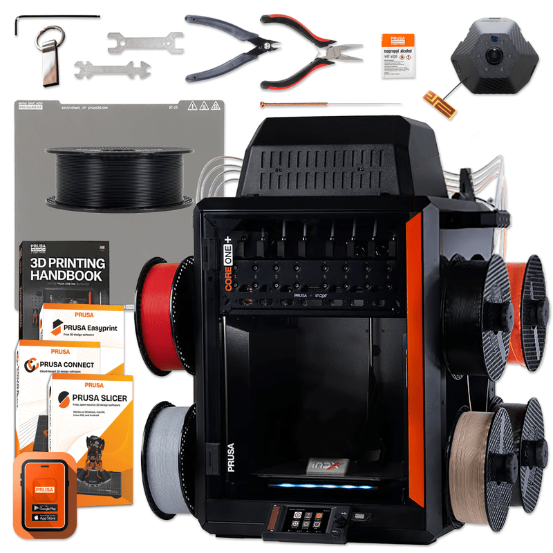 Prusa CORE One+ (Gen 2) 3D Printer with INDX 8-Toolhead Changer With CameraWithout Advanced Filtration Swing Design 3