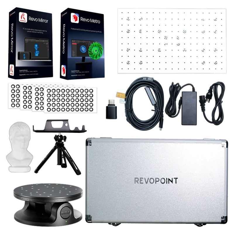 Revopoint MetroX Blue Laser & Full-Field Handheld 3D Scanner Swing Design 3