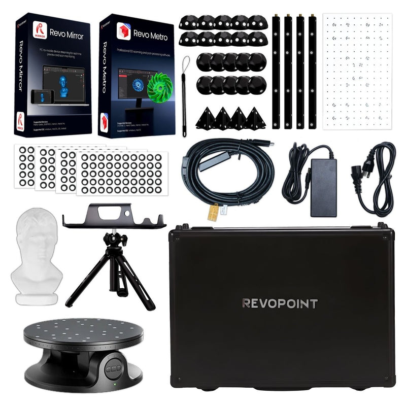 Revopoint MetroX PRO Advanced Blue Laser & Full-Field Handheld 3D Scanner - Swing Design