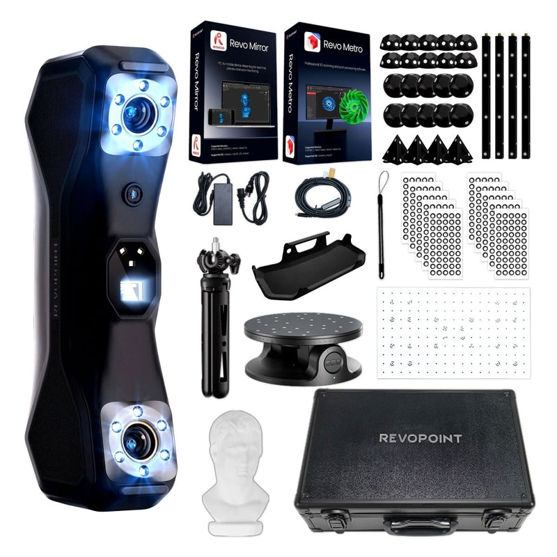 Revopoint MetroX PRO Advanced Blue Laser & Full-Field Handheld 3D Scanner - Swing Design