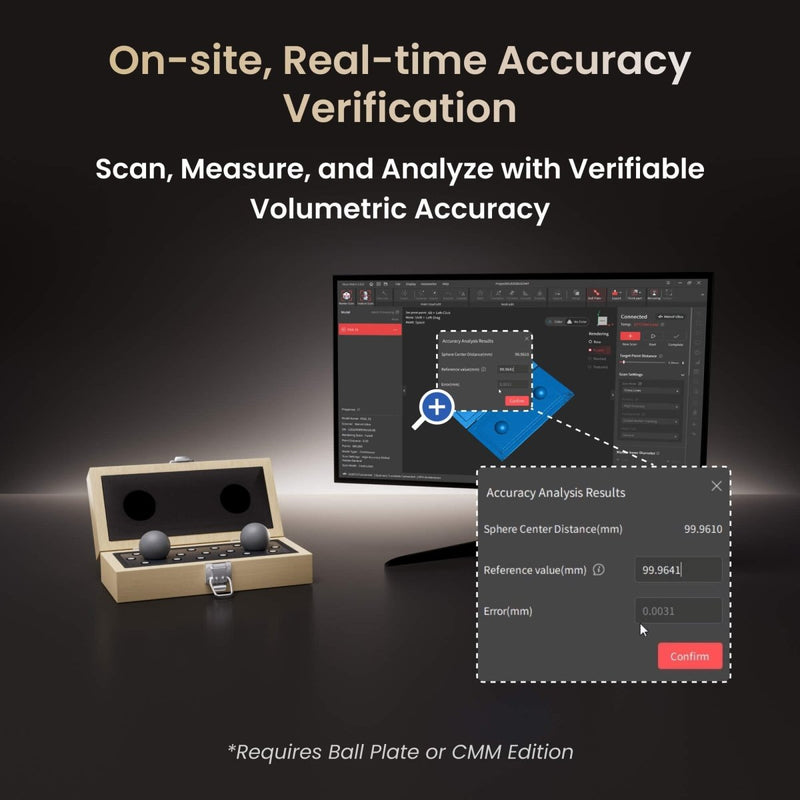 Revopoint MetroY ULTRA CMM EDITION Wireless Blue Laser 3D Scanner - Swing Design