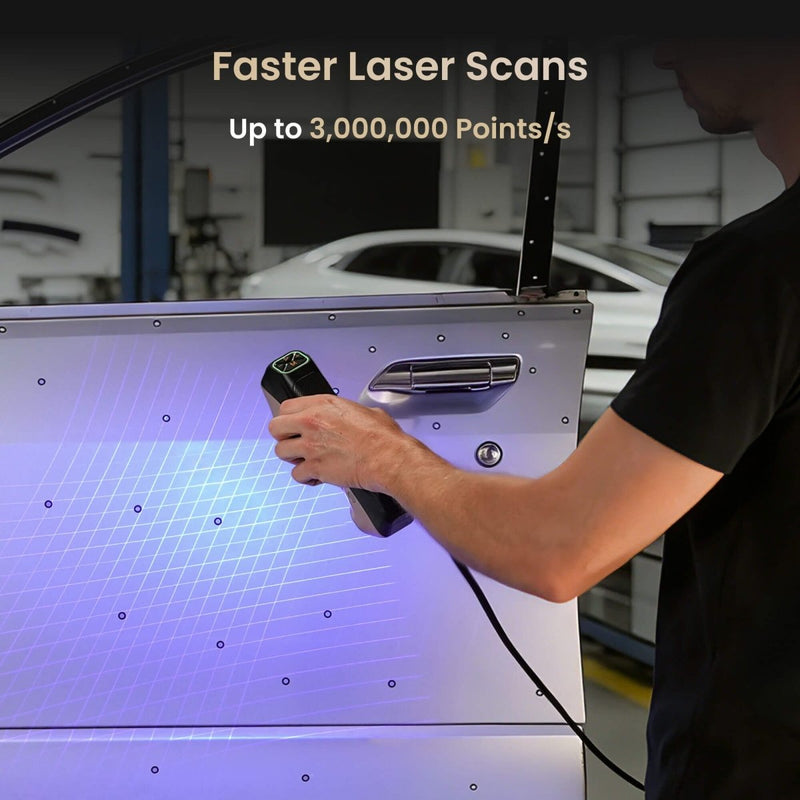 Revopoint MetroY ULTRA CMM EDITION Wireless Blue Laser 3D Scanner - Swing Design