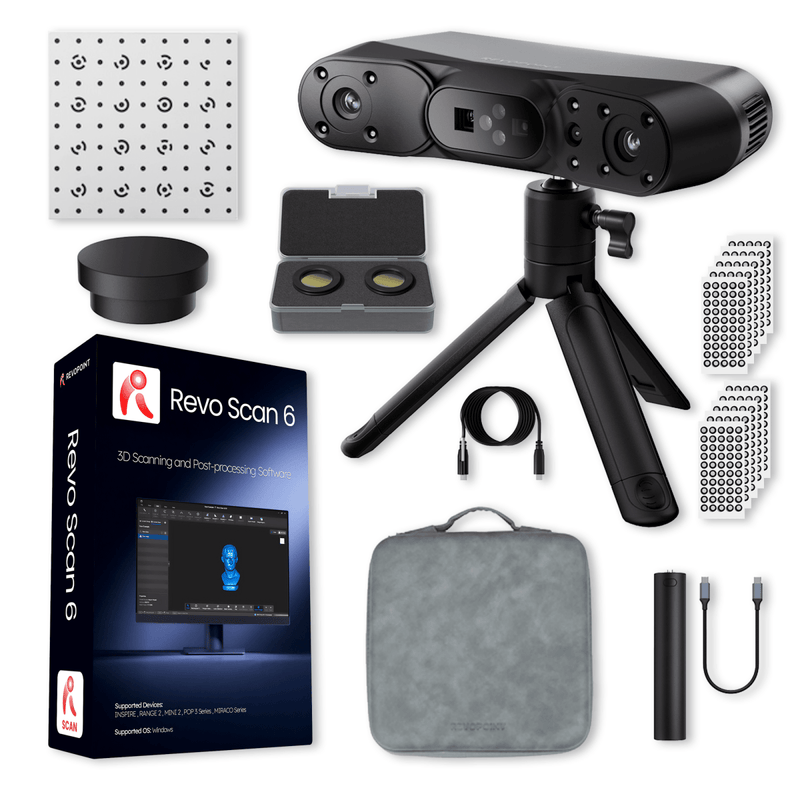 Revopoint POP 4 Premium Edition 5-in-1 Handheld Wireless 3D Scanner No Add-on Software Swing Design 2