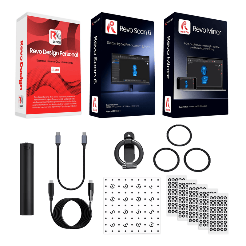 Revopoint RANGE 3 Pro Edition Wireless 3D Scanner No Add-ons Swing Design 6