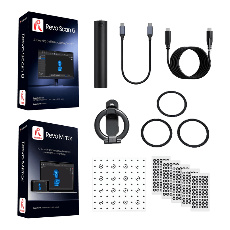 Revopoint RANGE 3 Pro Edition Wireless 3D Scanner No Add-ons Swing Design 5
