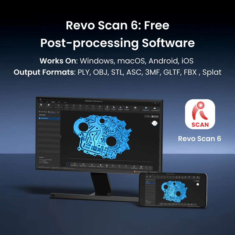 Revopoint RANGE 3 Standard Edition Wireless 3D Scanner Swing Design 19