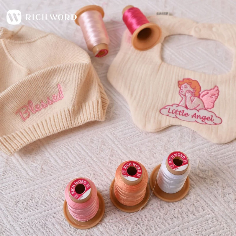 Richword 800m 108D/2 40wt Polyester Embroidery Thread Spools - 80pc - Swing Design7