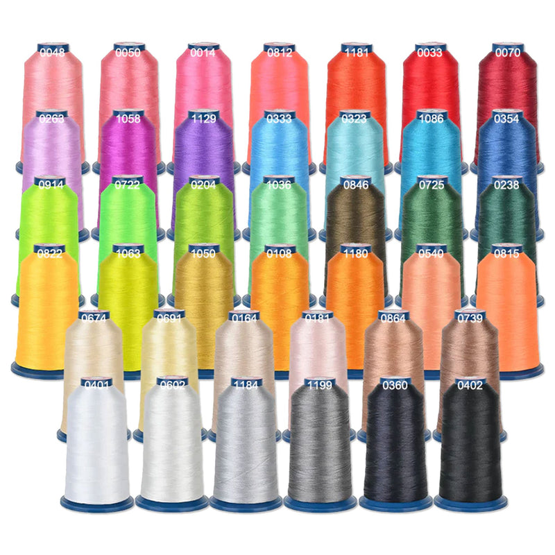 Richword Deluxe BAi Embroidery Kit with Thread, Needles, Bobbins & Stabilizers Sewing Accessories Bai