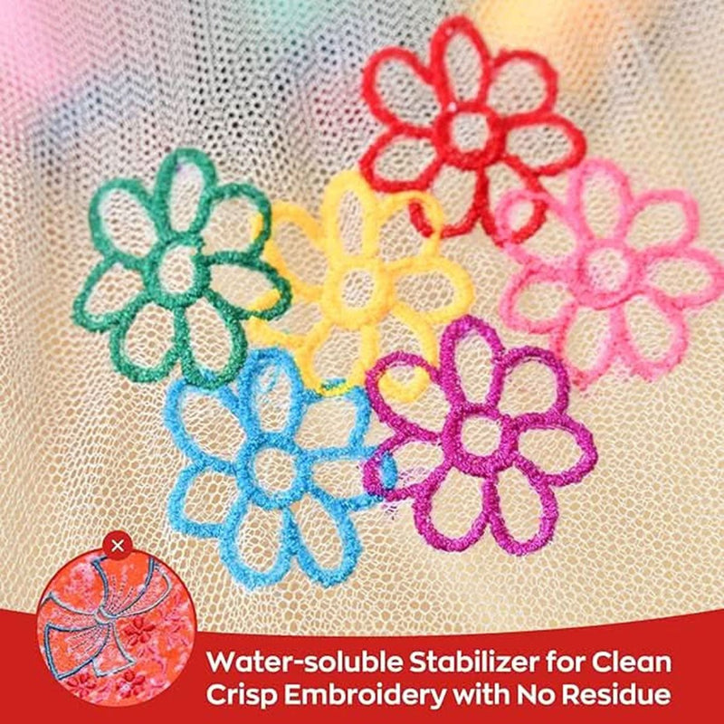 Richword Printable Sticky Wash Away Stabilizer 8.5in x 11in - 30 Sheets - Swing Design3
