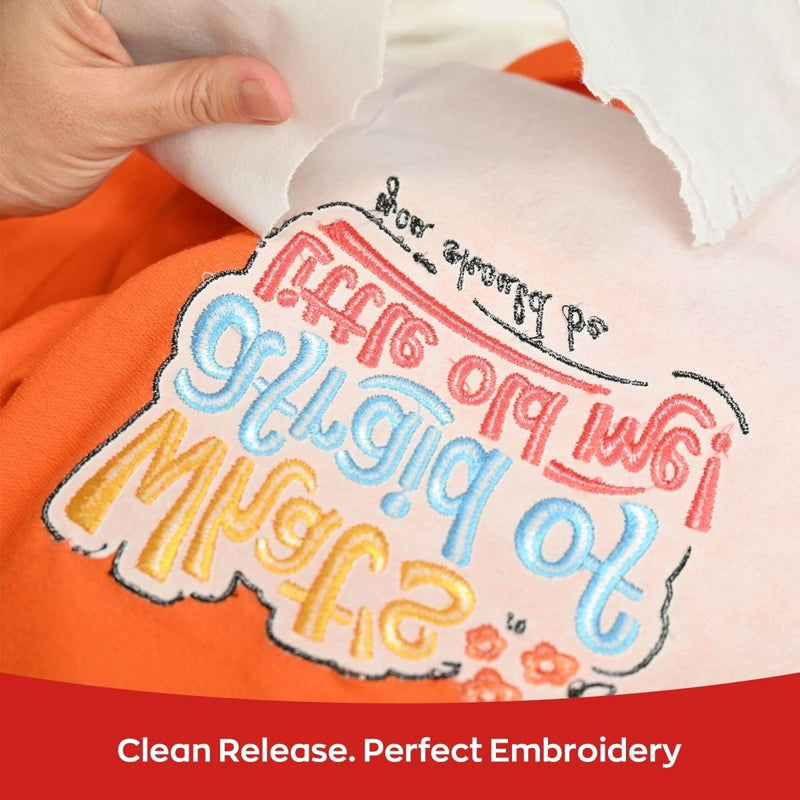 Richword Universal Tear Away Embroidery Stabilizer Backing - 12in x 25 Yards - Swing Design6