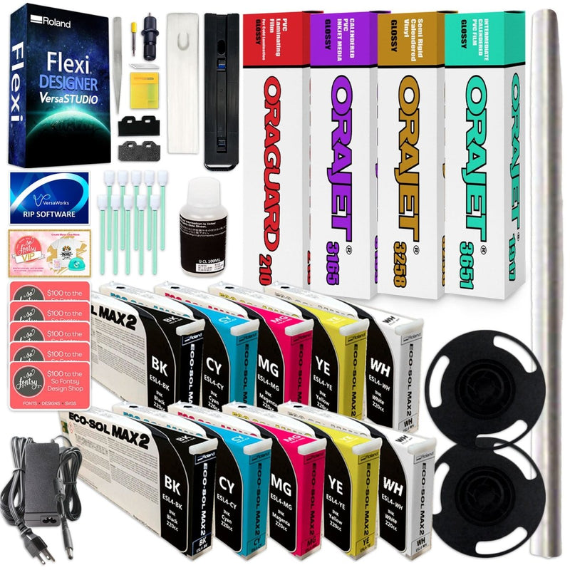 Roland BN2-30 Desktop 30" Eco-Solvent Printer & Cutter w/ Double InksBN2-30 w/ CMMYK Inks - Swing Design