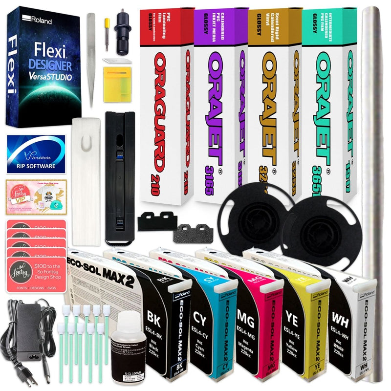 Roland BN2-30 Desktop 30" Eco-Solvent Printer & Cutter w/ Graphtec Vinyl CutterBN2-30 w/ CMMYK Inks - Swing Design