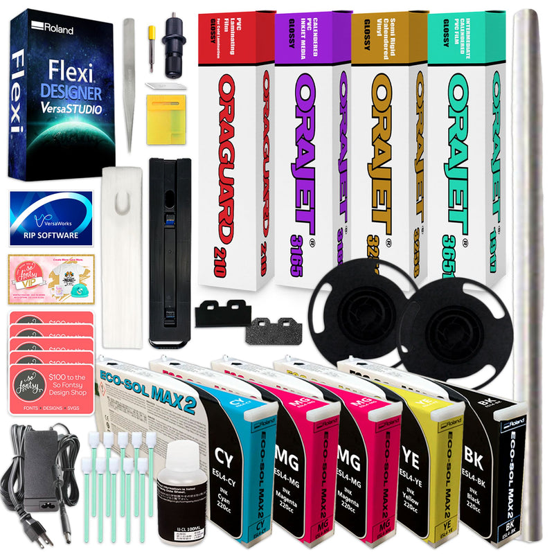 Roland BN2-30 Desktop 30" Eco-Solvent Printer & Cutter w/ Inks Roland BN2-30A Printers Roland