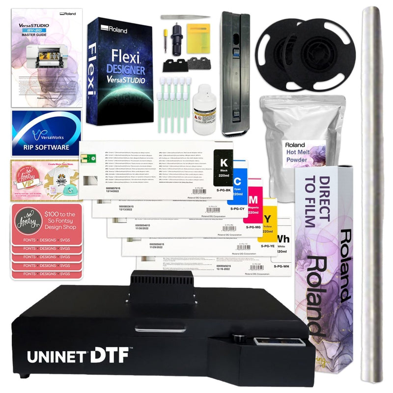 Roland BY-20 Direct to Film (DTF) 20" Printer w/ Oven, Inks, Film & Powder - Swing Design3