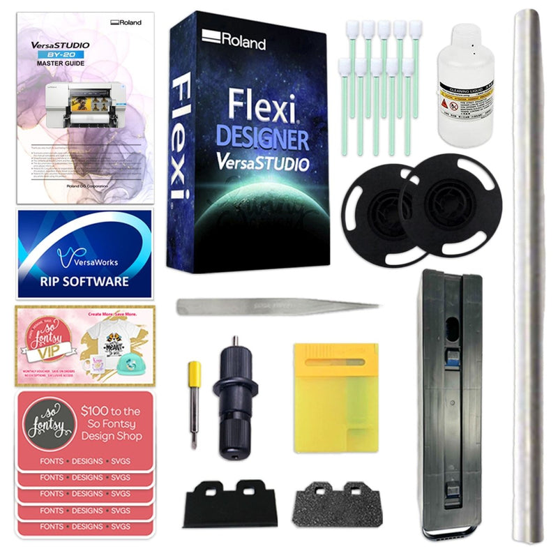 Roland BY-20 Direct to Film (DTF) 20" Wide Roll Printer Bundle - Swing Design