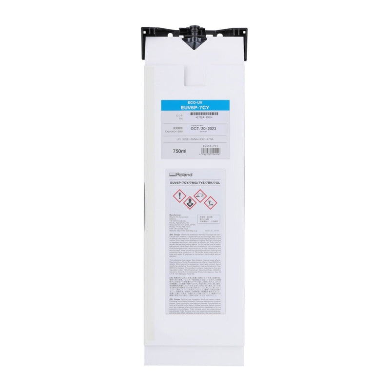 Roland Eco-UV EUV5 Ink Pouch EUV5P-7CY - Cyan 750 ml - Swing Design1