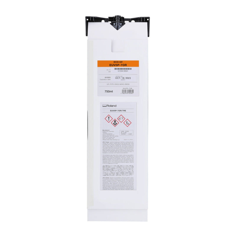 Roland Eco-UV EUV5 Ink Pouch EUV5P-7OR - Orange 750 ml Eco Printers Roland