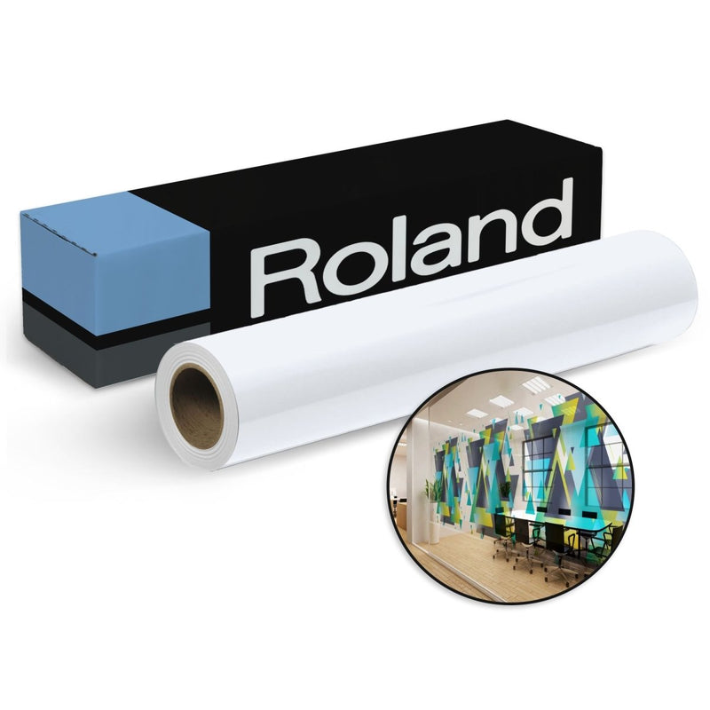 Roland Frosted Etched Glass Air-Release Liner Vinyl - 20" x 50 FT - Swing Design