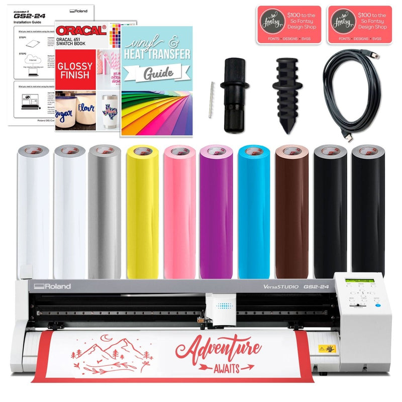 Roland GS2-24 Vinyl Cutter w/ Oracal Bundle - 24" - Swing Design
