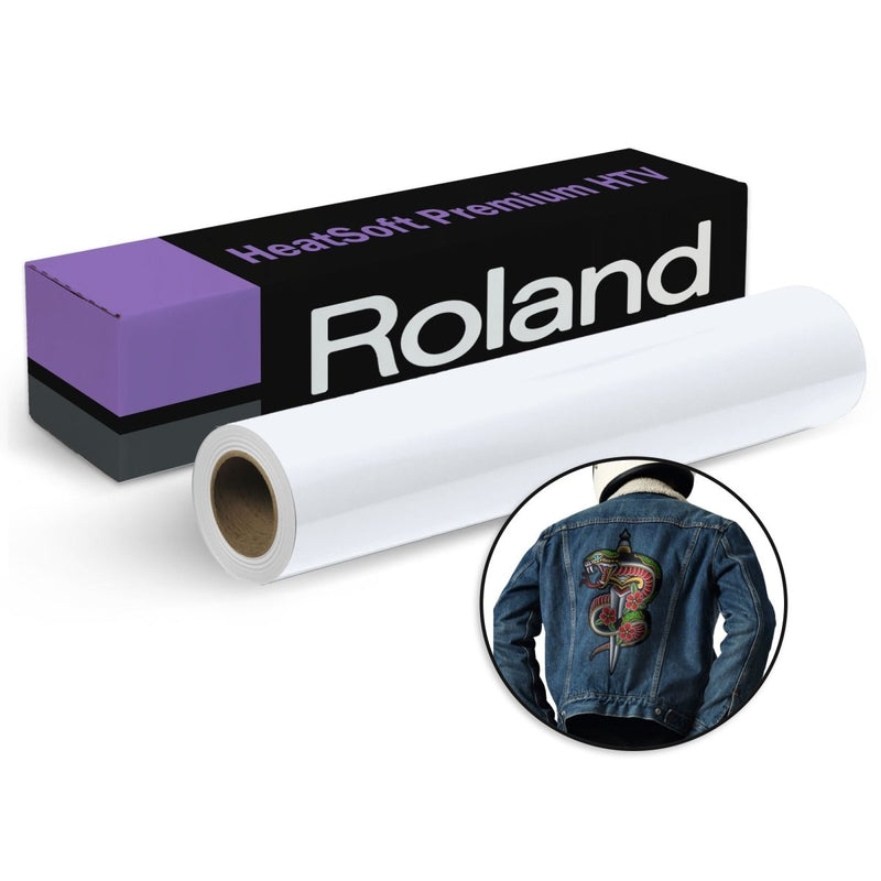 Roland HeatSoft Premium Heat Transfer Vinyl (HTV) - 20" x 75 FT - Swing Design