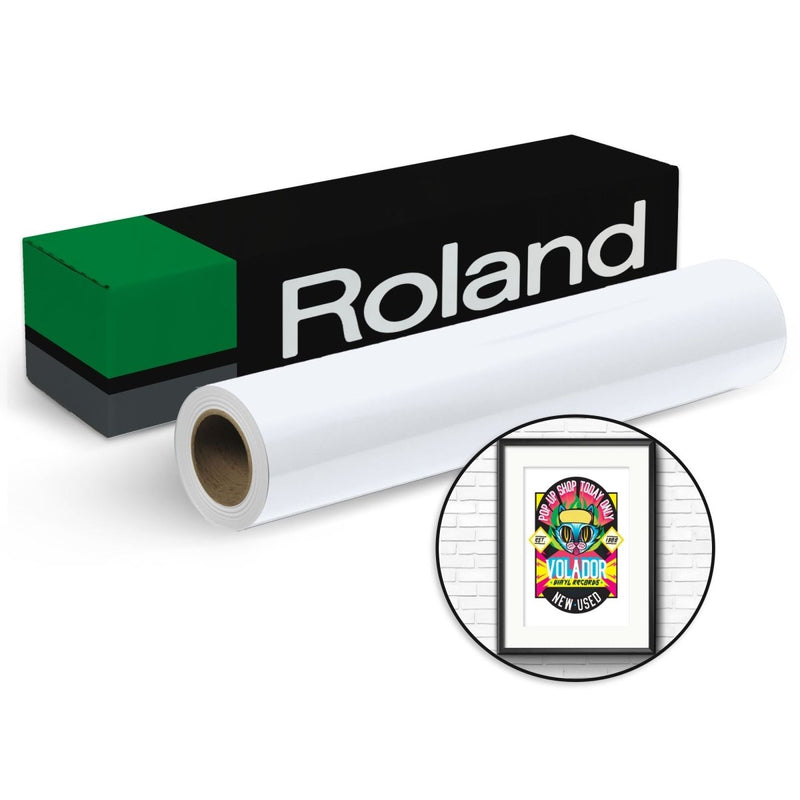 Roland Solvent Glossy Paper 200 gsm - 20" x 50 FT - Swing Design