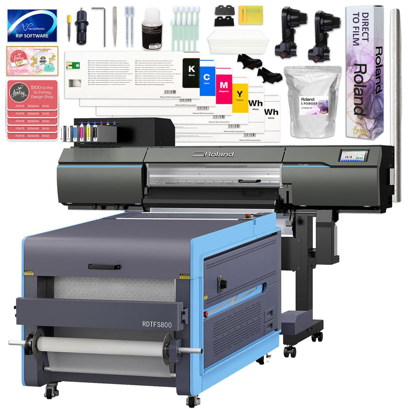 Roland TY-300 30" DTF Roll Printer w/ RDTFS800 Inline Shaker/Oven Deluxe Bundle DTF Bundles Roland