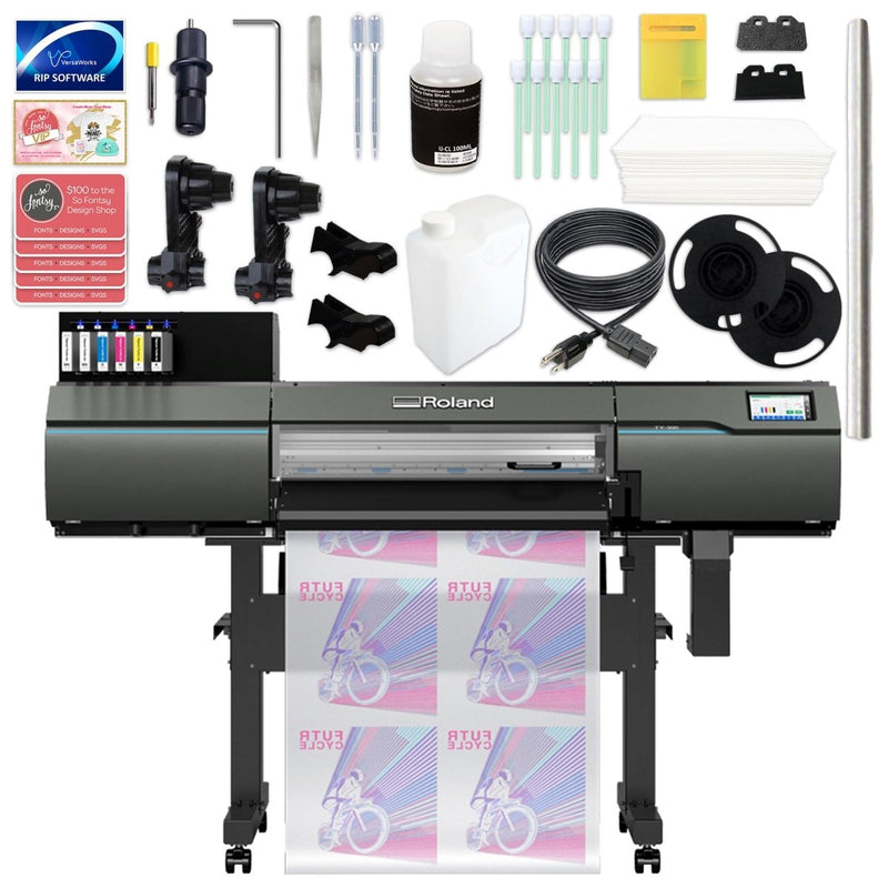 Roland TY-300i 30" DTF Roll Printer w/ Miro 36 Inline Shaker/Oven Deluxe Bundle - Swing Design