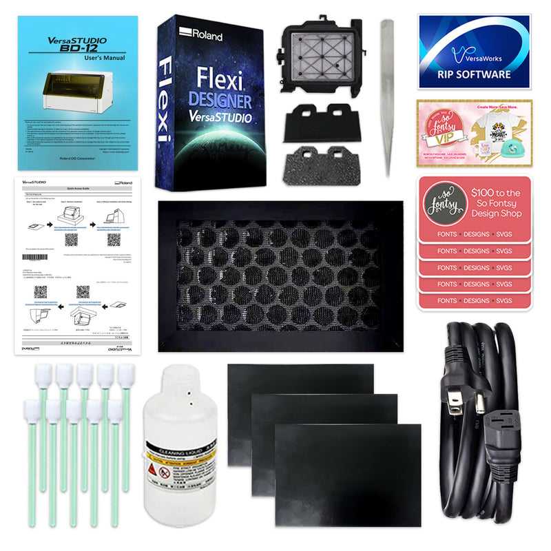 Roland VersaStudio BD-12 Desktop UV Flatbed Printer - 12.2in x 8.27in Eco Printers Roland