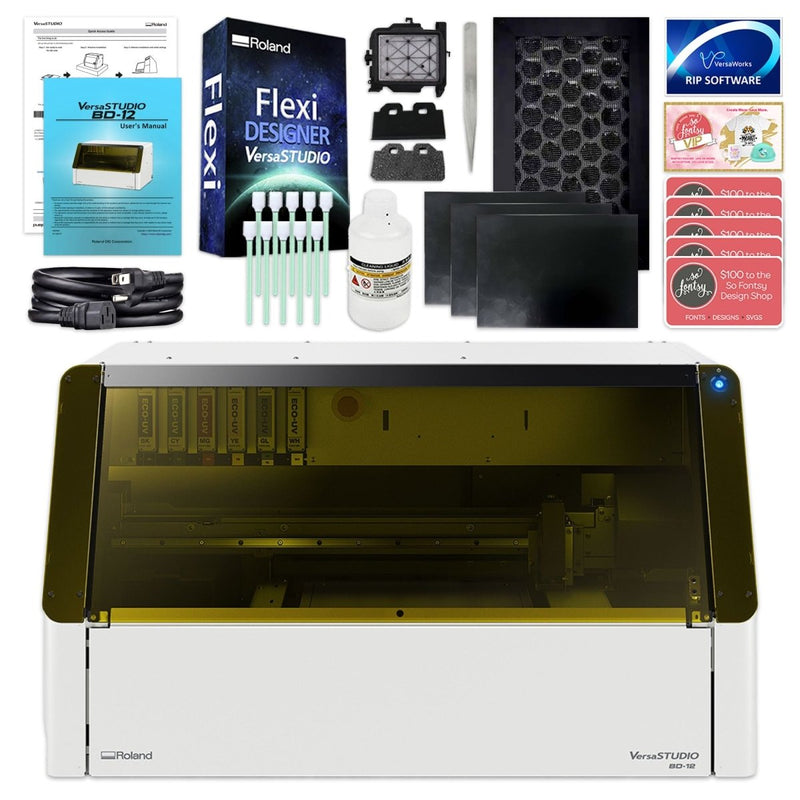 Roland VersaStudio BD-12 Desktop UV Flatbed Printer - 12.2in x 8.27in - Swing Design