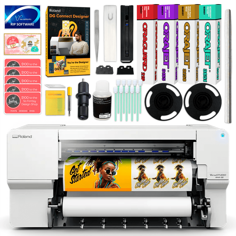 Roland VersaStudio BN2-30 Desktop 30" Eco-Solvent Printer & Cutter Bundle - Swing Design1