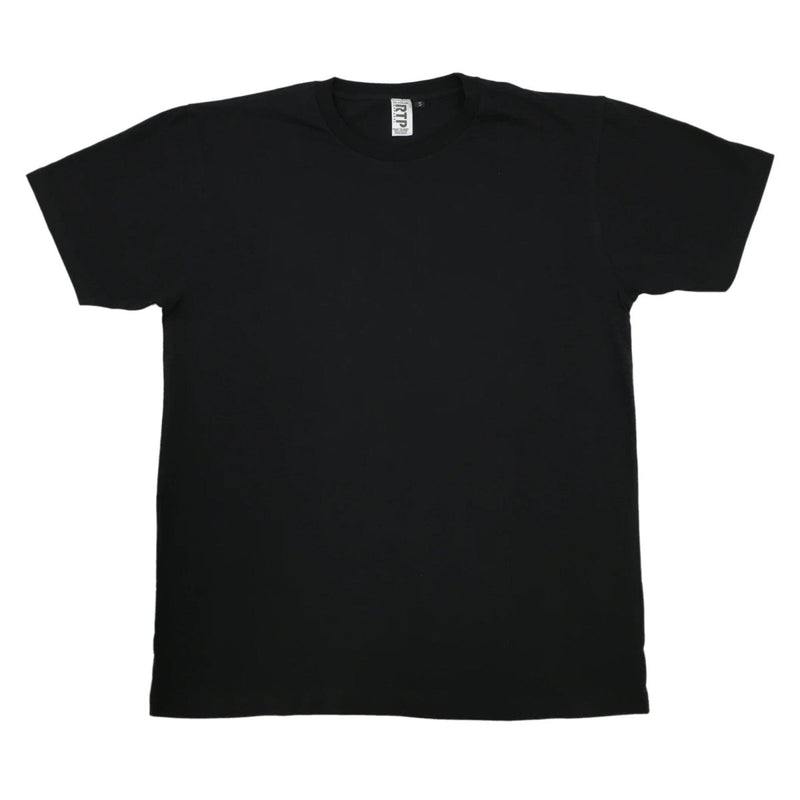 RTP 1600 Black DTG Ready Crew Neck T-Shirt - Large - Swing Design