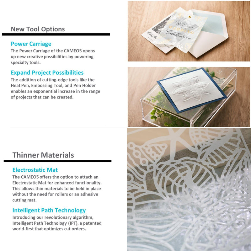 Silhouette Black Cameo 5 Business Bundle w/ Vinyl, Guides, Software, Tools Silhouette Bundle Silhouette