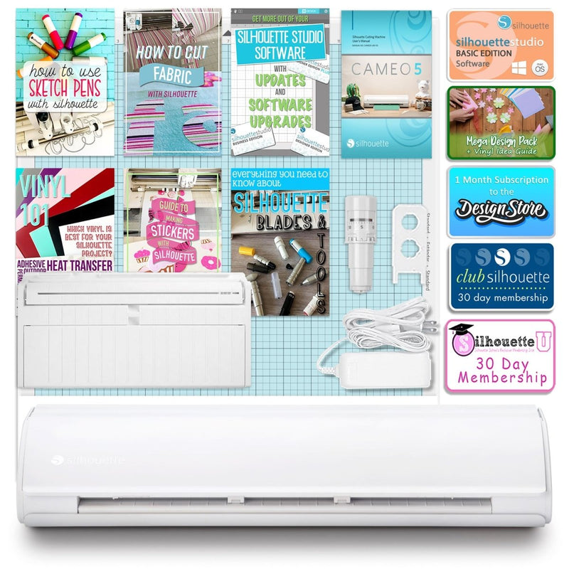 Silhouette Cameo 5 PLUS w/ 8-in-1 Turquoise Heat Press & Siser HTV - Swing Design
