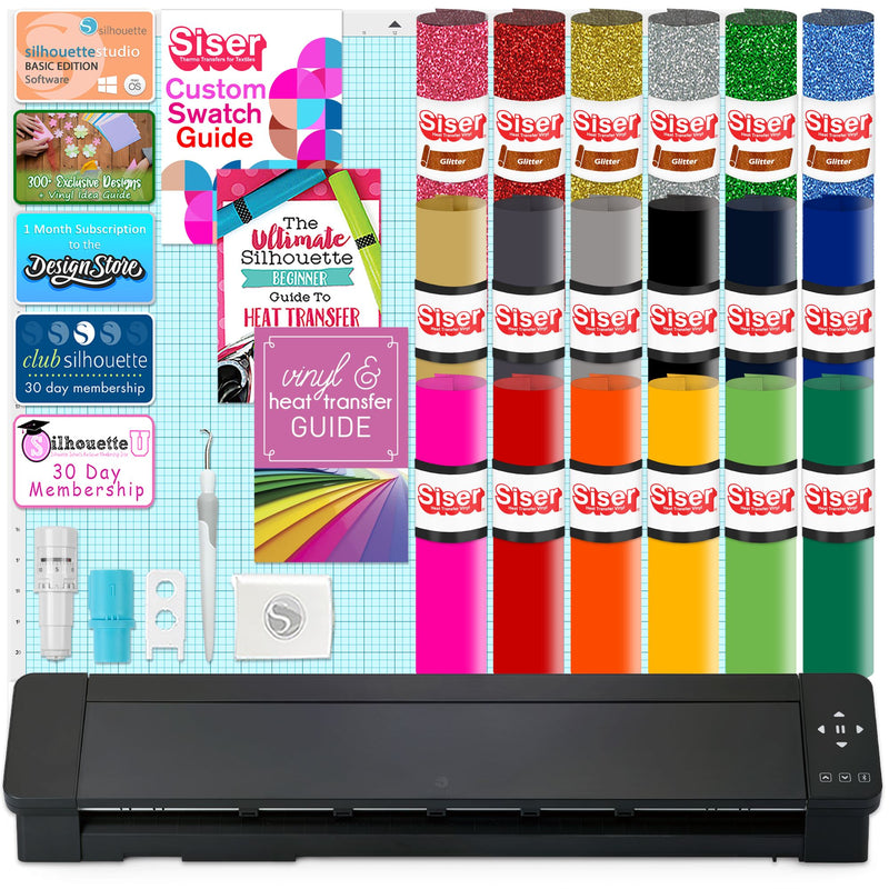 Silhouette Cameo 5 PRO MK-II Vinyl Cutter with T-Shirt Vinyl Bundle Silhouette Bundle Silhouette