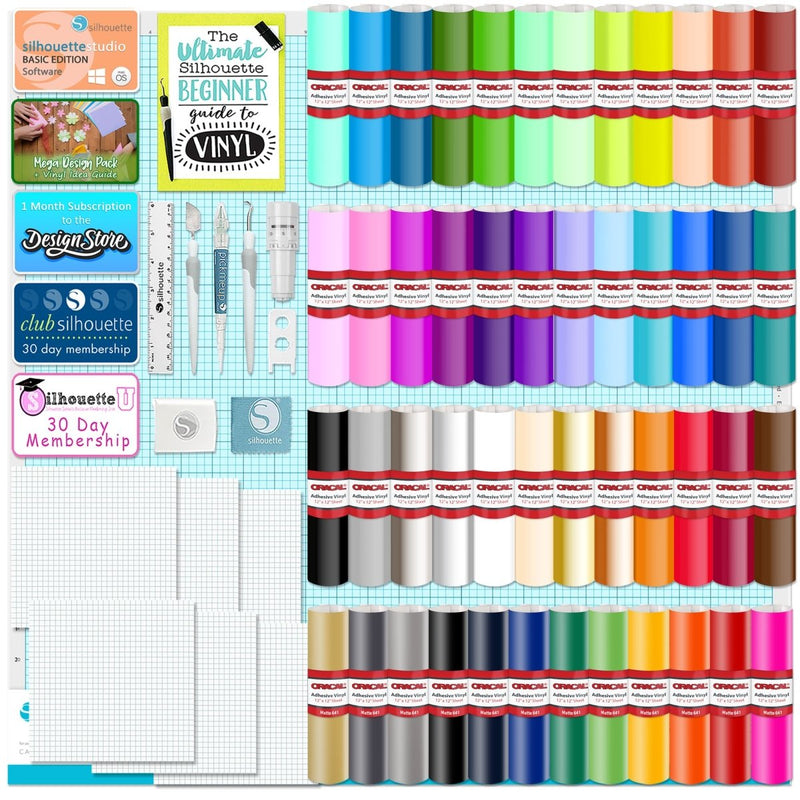 Silhouette Cameo PRO MK-II w/ 64 Oracal Vinyl Sheets, Tools, Guides - Swing Design6