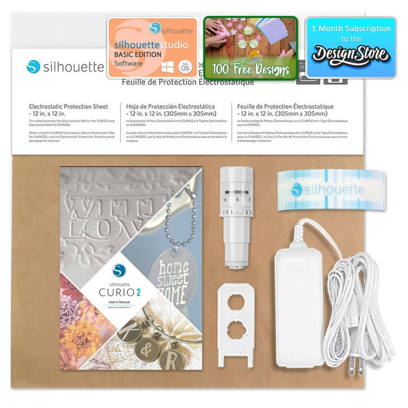 Silhouette Curio 2 Flatbed Cutter Base Bundle - Swing Design