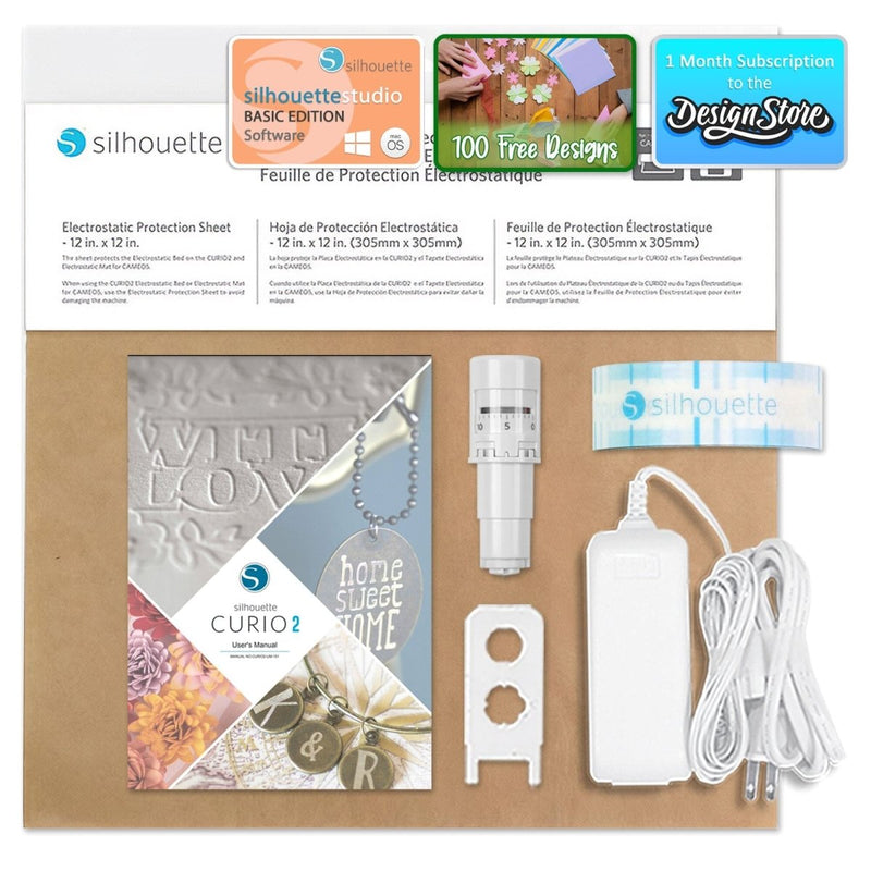 Silhouette Curio 2 w/ Deluxe Blade & Tool Pack, Mat Pack, Vinyl, Guides - Swing Design5