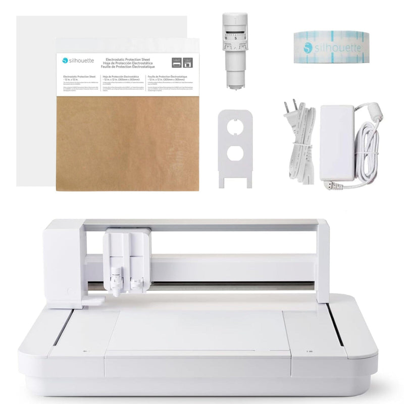 Silhouette Curio 2 w/ Deluxe Blade & Tool Pack, Mat Pack, Vinyl, Guides Silhouette Bundle Silhouette