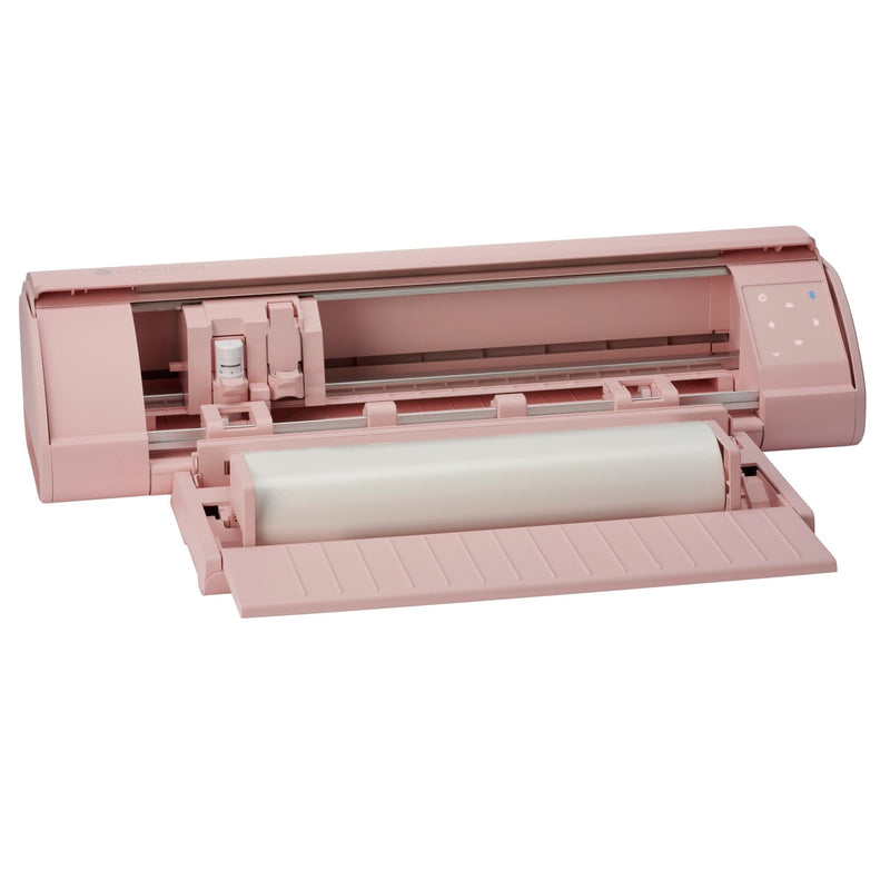 Silhouette Pink Cameo 5 w/ 15" x 15" Navy Heat Press & Siser HTV Silhouette Bundle Silhouette